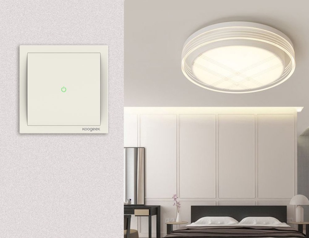 Hueblog: Alte Deckenlampen smart machen: Koogeek Lichtschalter für Apple HomeKit bestellbar