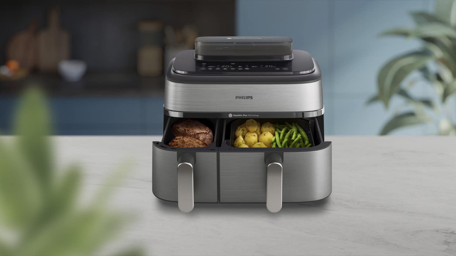 Hueblog: Technik ohne Hue: Der neue Philips Airfryer kann Dampfgaren