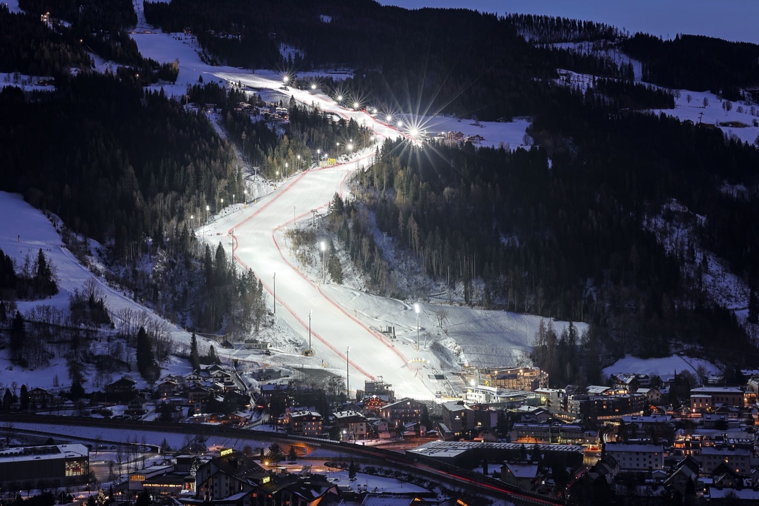 Hueblog: Signify beleuchtet Weltcup-Piste in Schladming
