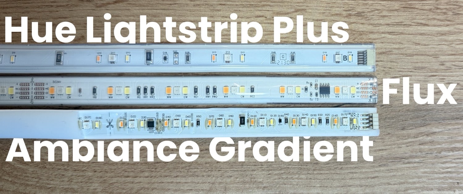 Drei Philips Hue Leuchtstreifen im Vergleich
