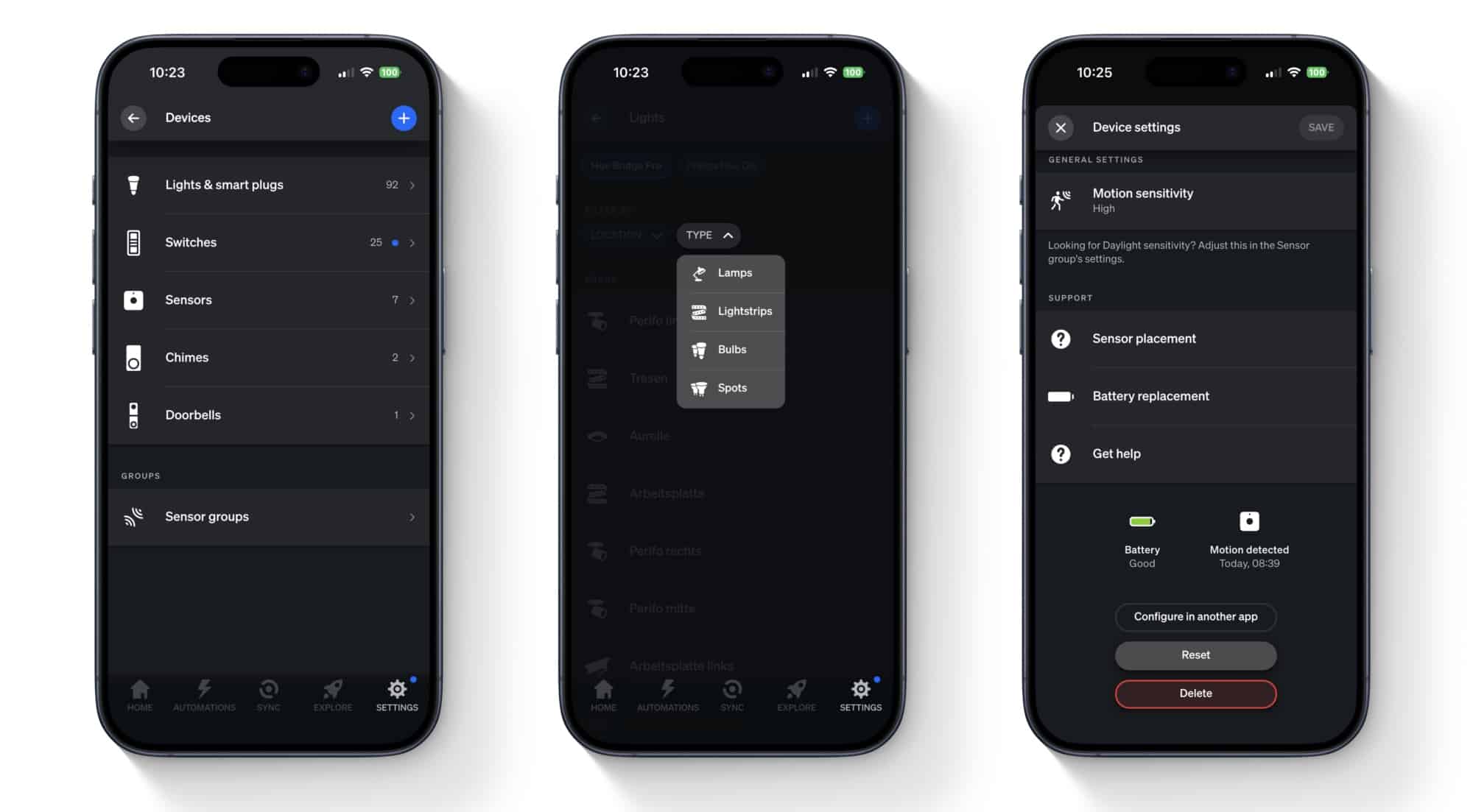 Neue Funktionen in der Hue-App