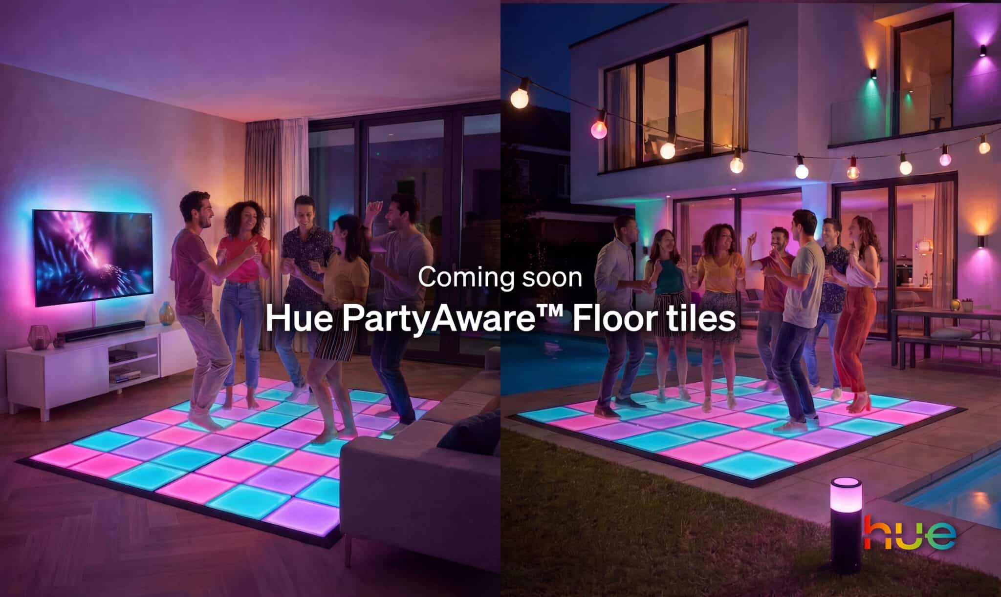 Hueblog: Hue PartyAware Floor Tiles: Neue Kacheln reagieren auf Musik und Bewegung